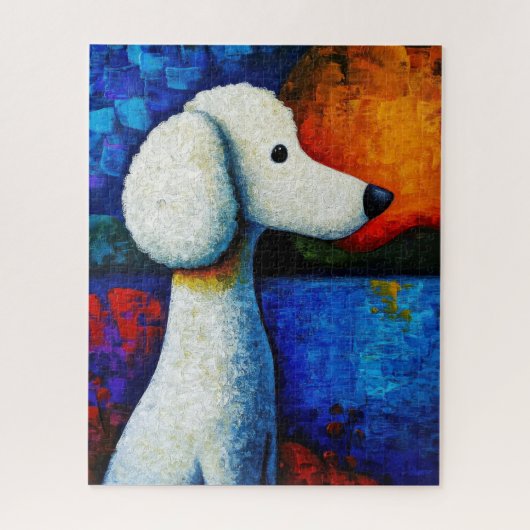 Dog Portrait Art Puzzel (Verticaal)