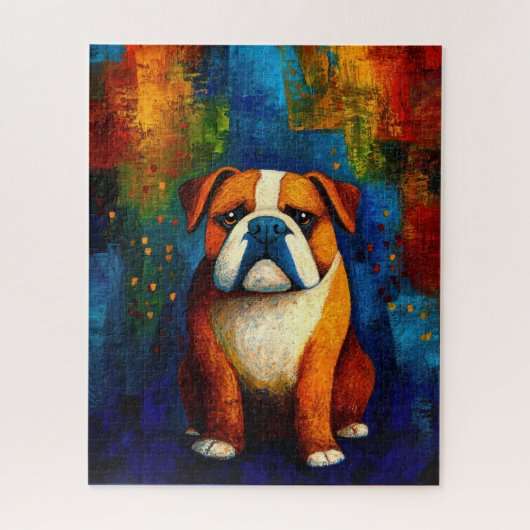 Dog Portrait Art Puzzel (Verticaal)