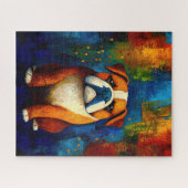 Dog Portrait Art Puzzel (Horizontaal)