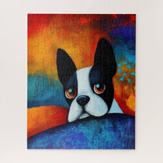 Dog Portrait Art Puzzel (Verticaal)