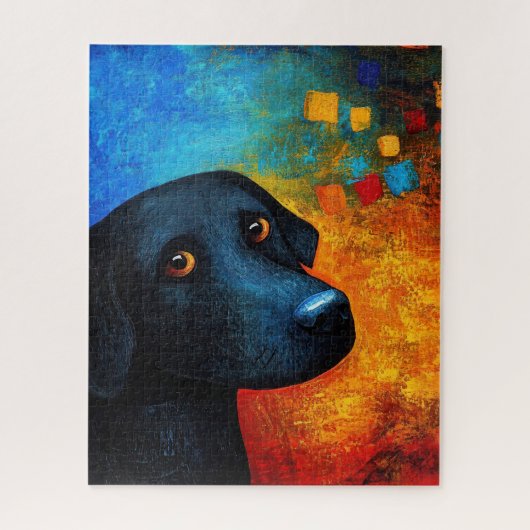 Dog Portrait Art Puzzel (Verticaal)