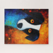 Dog Portrait Art Puzzel (Horizontaal)