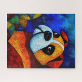 Dog Portrait Art Puzzel (Horizontaal)