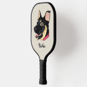Dog Portrait Cute German Shepherd Puppy Name Pickleball Paddle (Links)