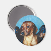 Dog Portrait Magneet (Voorkant / Achterkant)