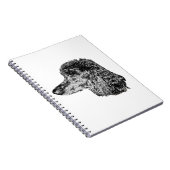 Dog Portrait Notebook – Detailed Ink Style Cover Notitieboek (Rechterzijde)