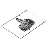 Dog Portrait Notebook – Detailed Ink Style Cover Notitieboek (Linkerzijde)