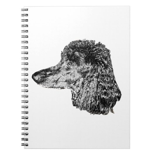 Dog Portrait Notebook – Detailed Ink Style Cover Notitieboek (Voorkant)