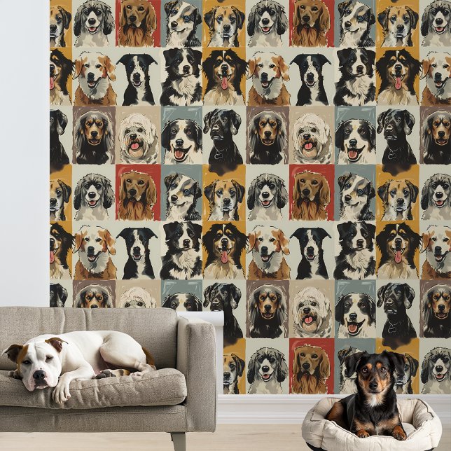 Dog Portraits Behang (Creator heeft geüpload)