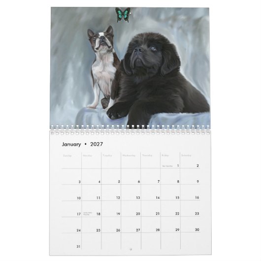 Dog Portreits Calendar Kalender (Jan 2027)
