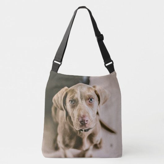 Dog portret crossbody tas (Voorkant)