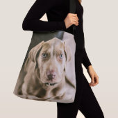 Dog portret crossbody tas (Dichtbij)