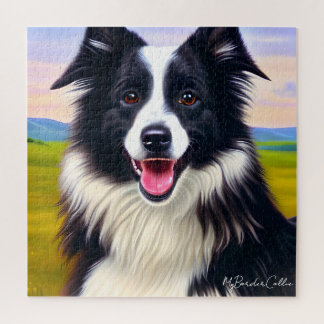 Dog Portret in Natuur - Cute Border Collie Legpuzzel