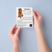 Dog Portret, Pet Store & Groomers Adverteren Flyer (Hand)