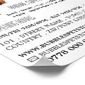 Dog Portret, Pet Store & Groomers Adverteren Poster (Hoek)