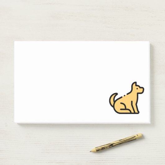 Dog Post-it® Notes (Op bureau)
