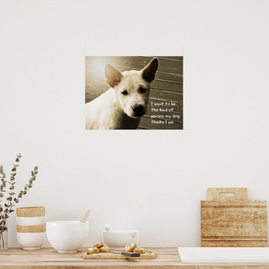 Dog Poster, Hondenliefhebber Gift Poster (Keuken)