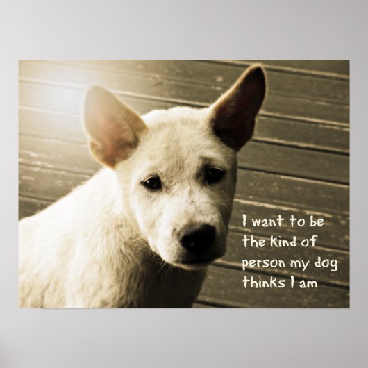 Dog Poster, Hondenliefhebber Gift Poster (Voorkant)