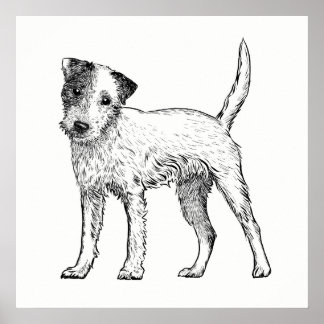 Dog Poster/Wall Art Jack Russell Terrier Poster