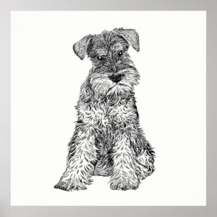 Dog Poster/Wall Art Schnauzer Poster