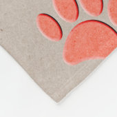 Dog poten en Botten voor kunstmatig papier Fleece Deken (Hoek)