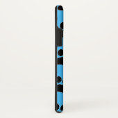 Dog-poten op blauwe achtergrond Case-Mate iPhone case (Achterkant / rechts)