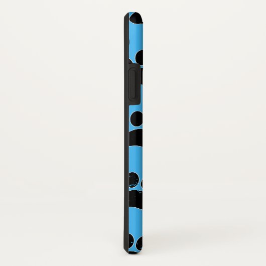 Dog-poten op blauwe achtergrond Case-Mate iPhone case (Achterkant / rechts)