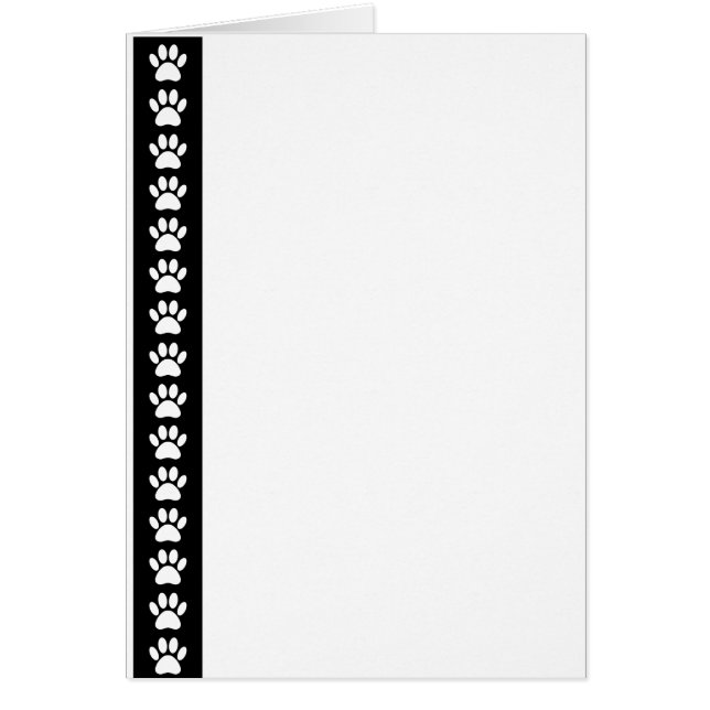 Dog-poten op zwarte streep