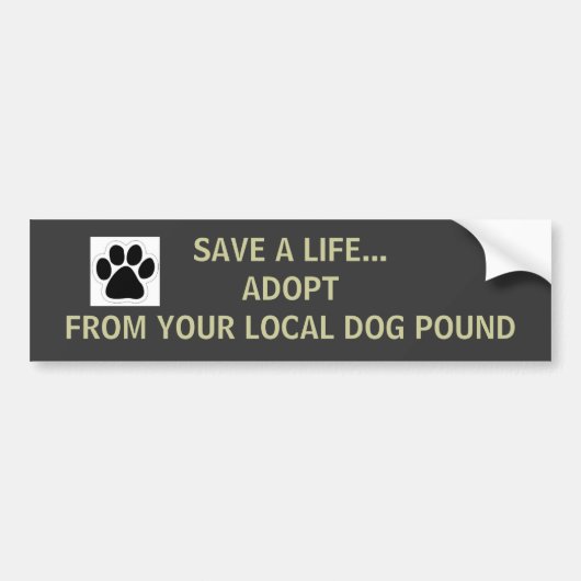 Dog Pound Bumpersticker (Voorkant)