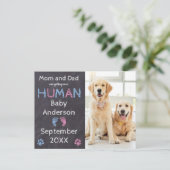 Dog Pregnancy Announcement Briefkaart (Staand voorkant)
