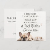 Dog Pregnancy Announcement Card Kaart (Voorkant / Achterkant)
