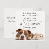 Dog Pregnancy Announcement Card Kaart (Voorkant / Achterkant)