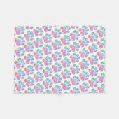 Dog Print Blanket Fleece Deken (Voorkant (Horizontaal))