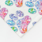 Dog Print Blanket Fleece Deken (Hoek)