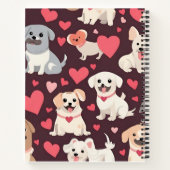 Dog Print Pattern Notitieboek (Achterkant)
