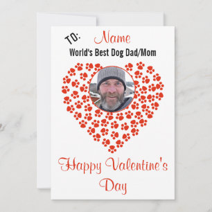 Dog Print  Valentijnse berichtaanbieding Feestdagenkaart