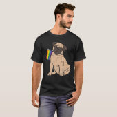 Dog Pug Rainbow Flag Gay Pride LGBT Animal Pet Lov T-shirt (Voorkant volledig)