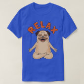 Dog Pug Relax T-shirt (Design voorkant)