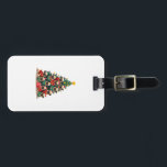 Dog Pugs Christmas Tree Cute Xmas (2) Bagagelabel<br><div class="desc">Dog Pugs Christmas Tree Cute Xmas (2)</div>