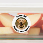Dog Pun Round Photo Treats Labels (Aangebracht)