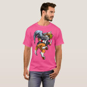 Dog Punk Rocker Cartoon Fox Furry T-shirt (Voorkant volledig)