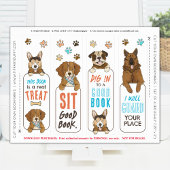 Dog Puns Funny Bladwijzer Printable Poster