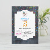 Dog Puppy Animal Kinderen van Birthday Party Boy G Kaart (Staand voorkant)