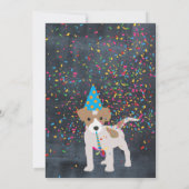 Dog Puppy Animal Kinderen van Birthday Party Boy G Kaart (Achterkant)