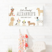 Dog Puppy Birthday Party Spandoek (Insitu)