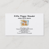 *~* Dog Puppy Breeder Day Care Visitekaartje (Achterkant)
