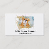 *~* Dog Puppy Breeder Day Care Visitekaartje (Voorkant)