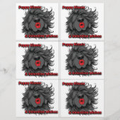 Dog Puppy Classroom Valentine Sheets Briefhoofd (Voorkant)