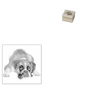 Dog Puppy Cutest Baby Boxer Rubberstempel (Gestempeld)