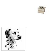 Dog Puppy Cutest Baby Dalmatian Rubberstempel (Gestempeld)